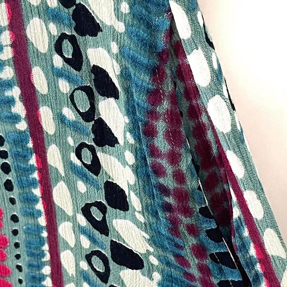 Somedays Lovin Women’s Size XS Blue Multi Liar Liar Printed Casual Maxi Dress - Picture 6 of 12